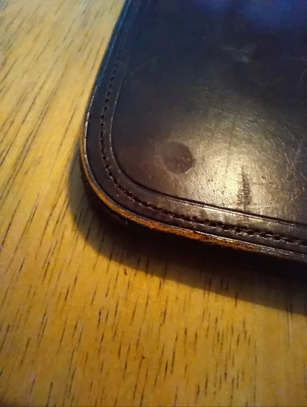 💼 Antique Leather Pocketbook/Billfold